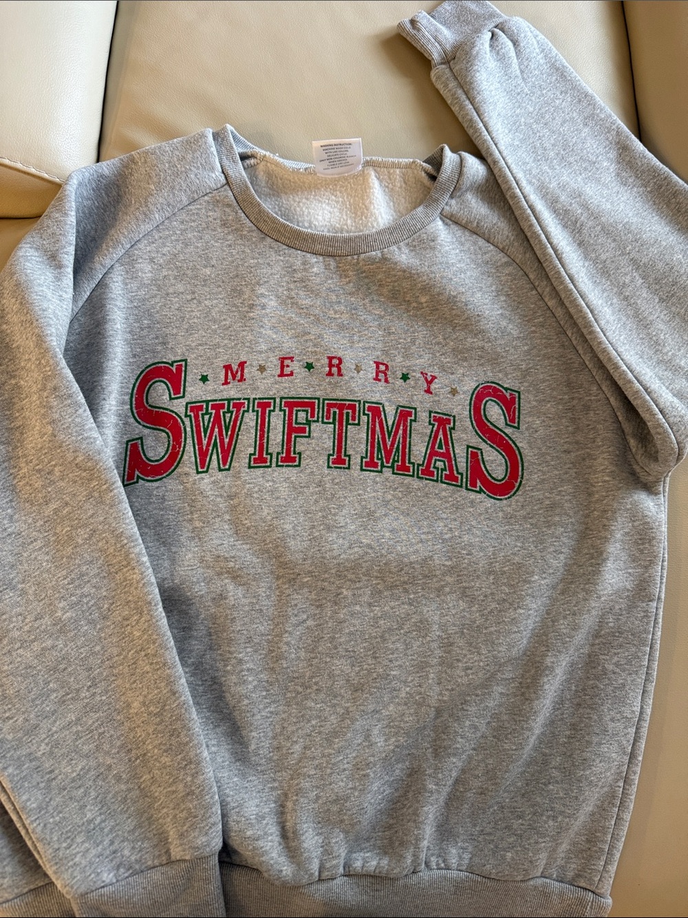 Merry Swiftmas Gray Holiday Sweatshirt
